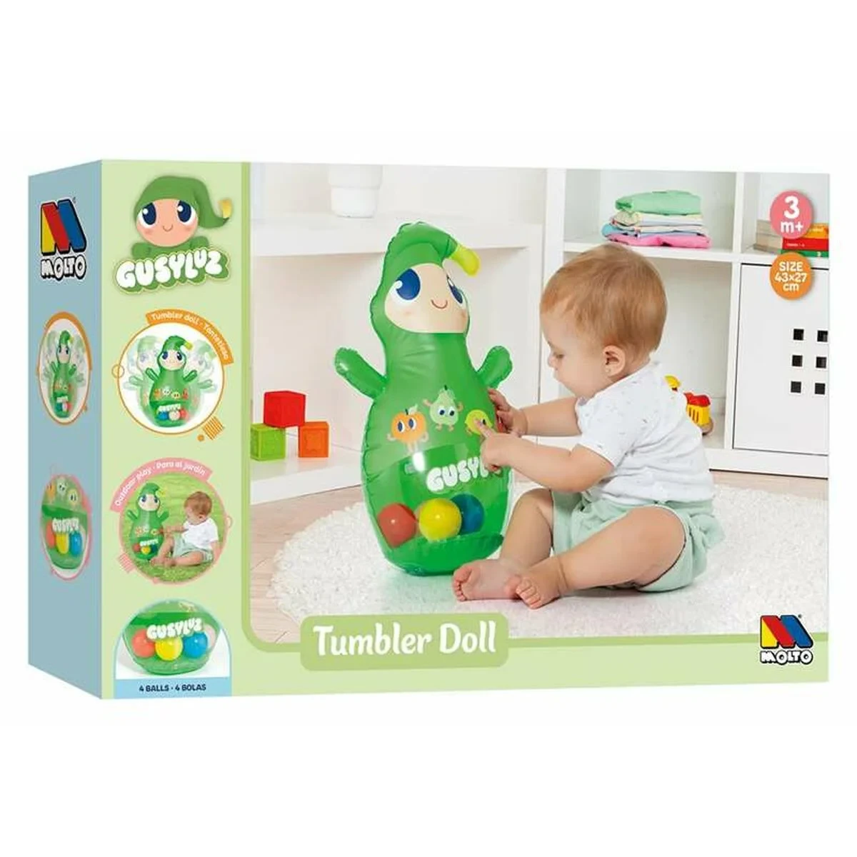 Muñeco Hinchable Moltó 43 x 27 cm