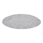 Salvamantel Kinvara Plateado Plata Plástico 30 % Poliéster Ø 38 cm 38 x 0,01 x 38 cm (12 Unidades)