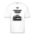 Camiseta de Manga Corta Hombre RADIKAL FOREVER YOUNG Blanco L