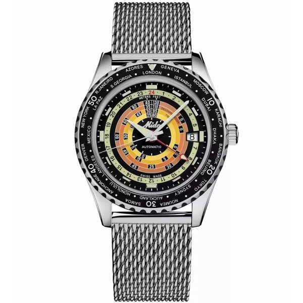 Reloj Mujer Mido OCEAN STAR DECOMPRESSION WORLDTIMER Plateado