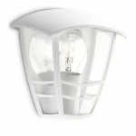 Aplique de Pared Philips Creek 19,5 cm Blanco Metal Aluminio A+ E27