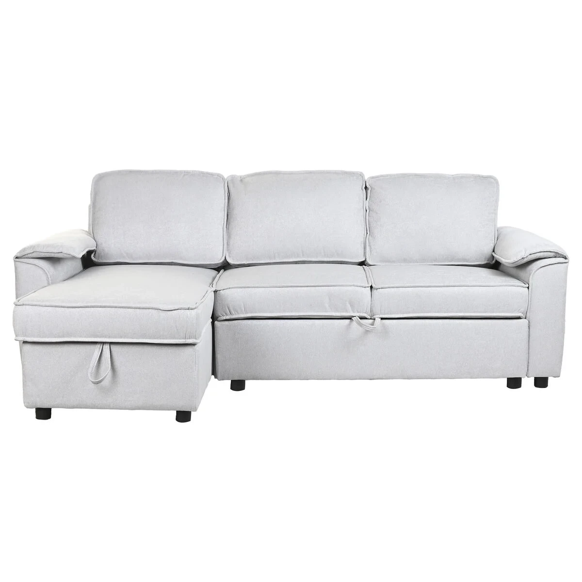 Sofá Cama Home ESPRIT Gris claro Moderno 220 x 153 x 88 cm