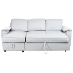 Sofá Cama Home ESPRIT Gris claro Moderno 220 x 153 x 88 cm