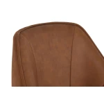 Silla de Comedor Home ESPRIT Negro Camel Metal Microfibra 64 x 67 x 85 cm 67 x 64 x 83 cm