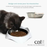 Comedero para Gato Catit Blanco Acero Inoxidable