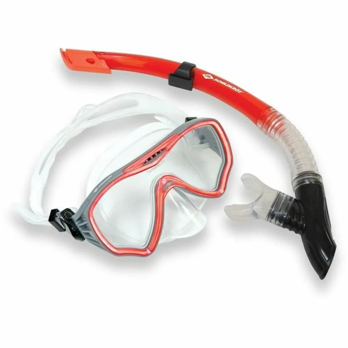 Gafas de Buceo con Tubo Schildkröt Rojo Gris Talla única