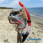 Gafas de Buceo con Tubo Schildkröt Rojo Gris Talla única