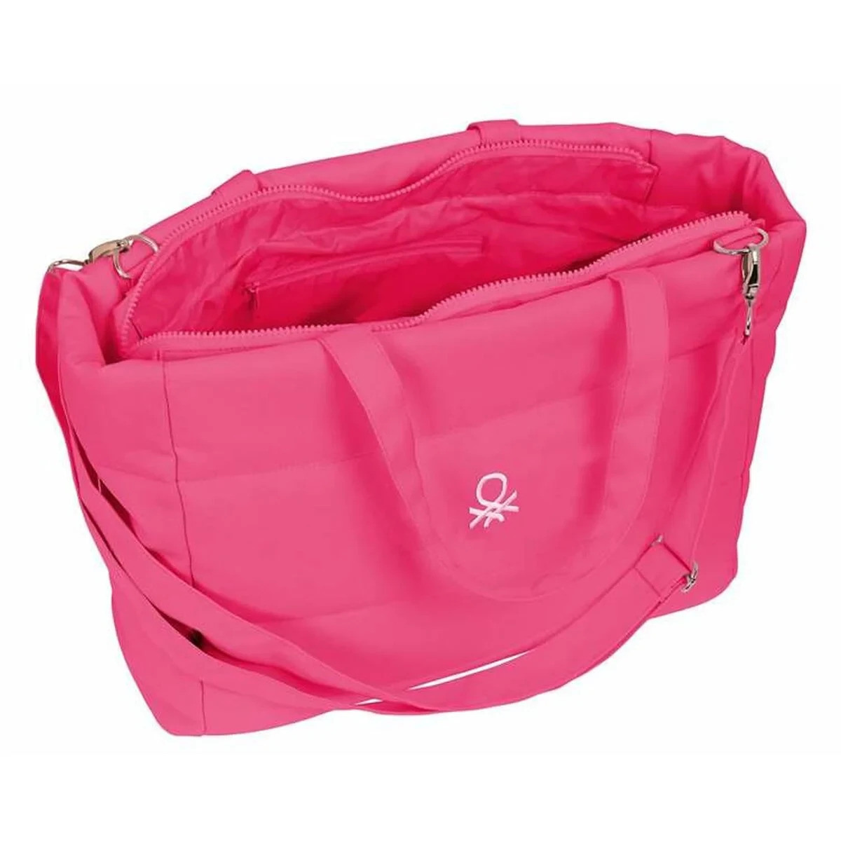 Bolso con bolsillo para Portátil Benetton Rosa Fucsia 54 x 31 x 17 cm