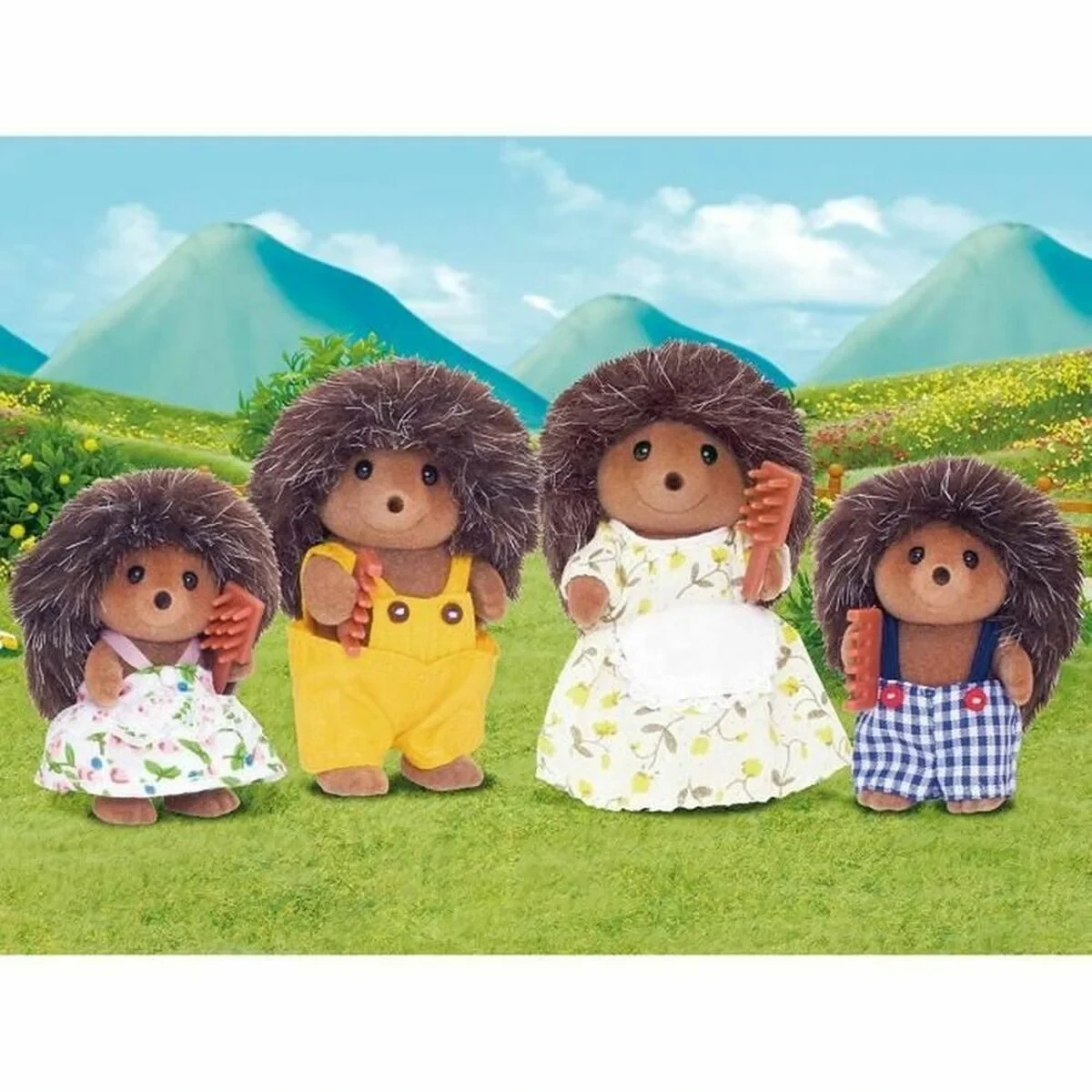 Set de Muñecos   Sylvanian Families 4018 Family Herisson 4 Piezas