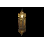 Lámpara de Techo Home ESPRIT Blanco Dorado Metal 40 W 27 x 27 x 91 cm