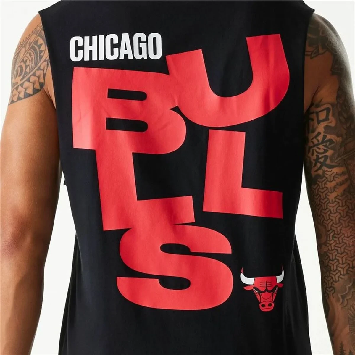 Camiseta de Tirantes Hombre New Era  Chicago Bulls  Negro