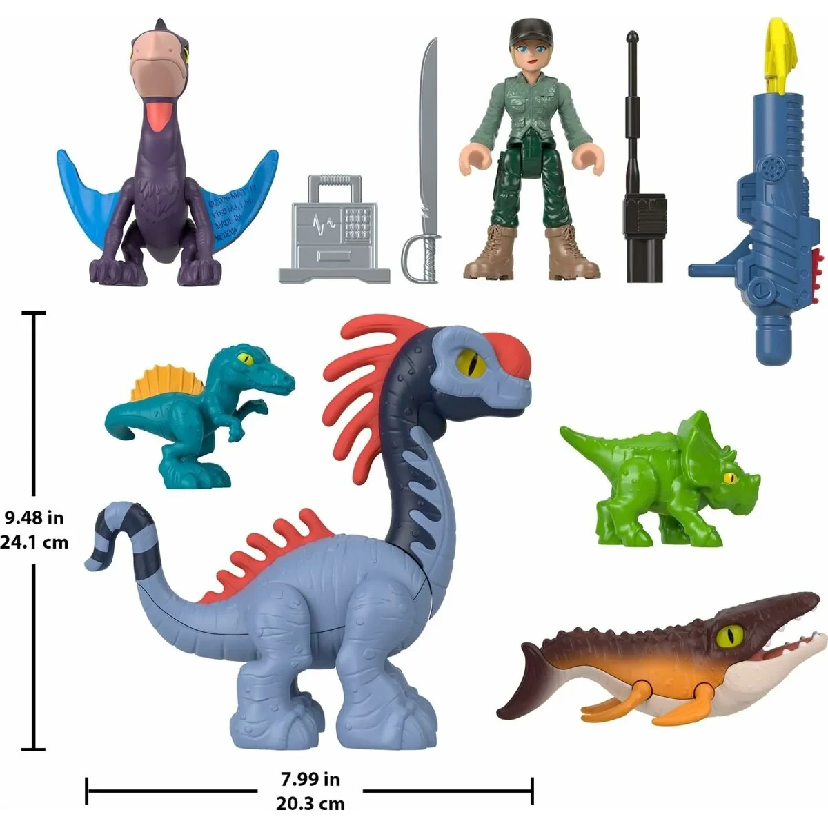 Playset Imaginext Jurassic World Multicolor 10 Piezas
