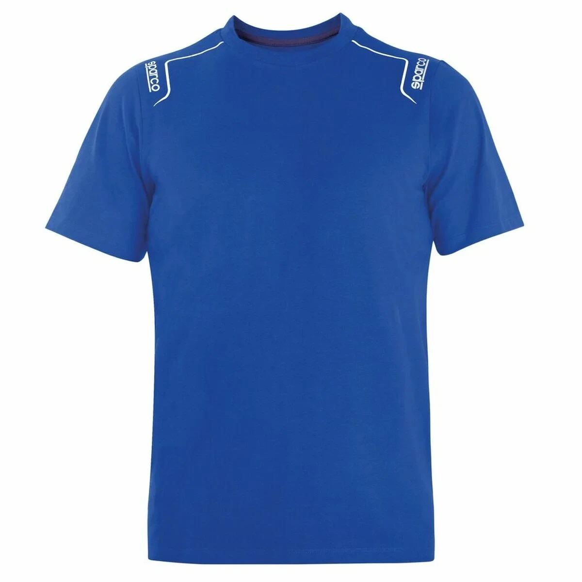 Camiseta de Manga Corta Sparco TECH STRETCH Azul XXL