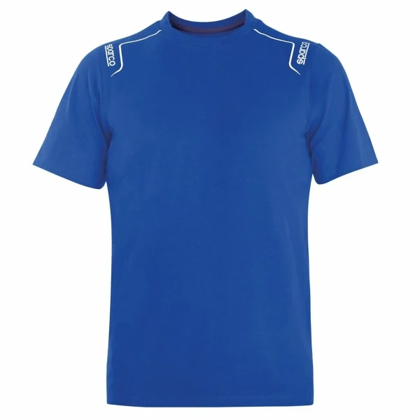 Camiseta de Manga Corta Sparco TECH STRETCH Azul XXL