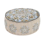 Puff DKD Home Decor Azul Beige