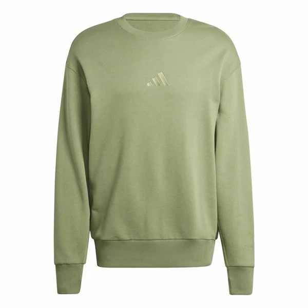 Sudadera sin Capucha Hombre Adidas All Szn French Terry Crew Verde L