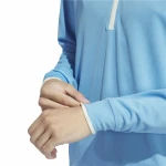 Sudadera sin Capucha Hombre Adidas Lightweight Half-Zip Azul Agua L