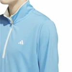 Sudadera sin Capucha Hombre Adidas Lightweight Half-Zip Azul Agua L