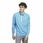 Sudadera sin Capucha Hombre Adidas Lightweight Half-Zip Azul Agua L