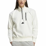 Sudadera sin Capucha Hombre Adidas City Es e Fleece Half-Zip Blanco XXL