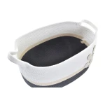 Juego de Cestas DKD Home Decor Blanco Gris Crema 60 x 31 x 25 cm 3 Piezas