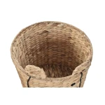 Cesta DKD Home Decor Marrón Negro Natural Junco Animales Tropical 35 x 35 x 35 cm (4 Unidades)