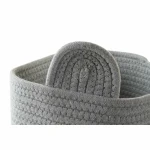 Cesta Decorativa DKD Home Decor Blanco Gris Infantil Oso 25 x 25 x 37 cm (2 Unidades)