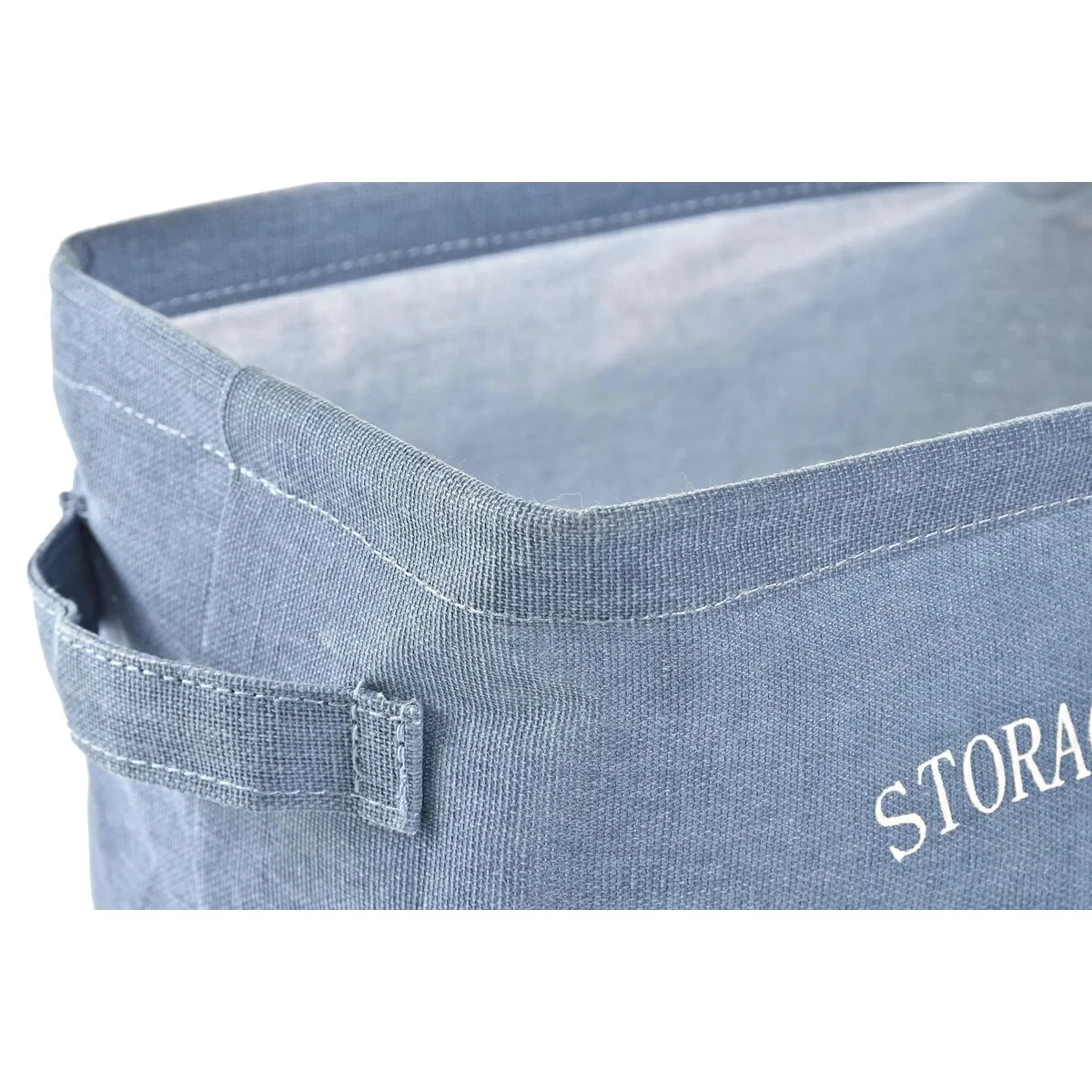 Cesta DKD Home Decor Amarillo Azul Granate Lienzo Moderno 20 x 16 x 15 cm (3 Unidades)