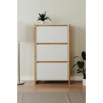 Zapatero Blanco Roble 70 x 25 x 125 cm