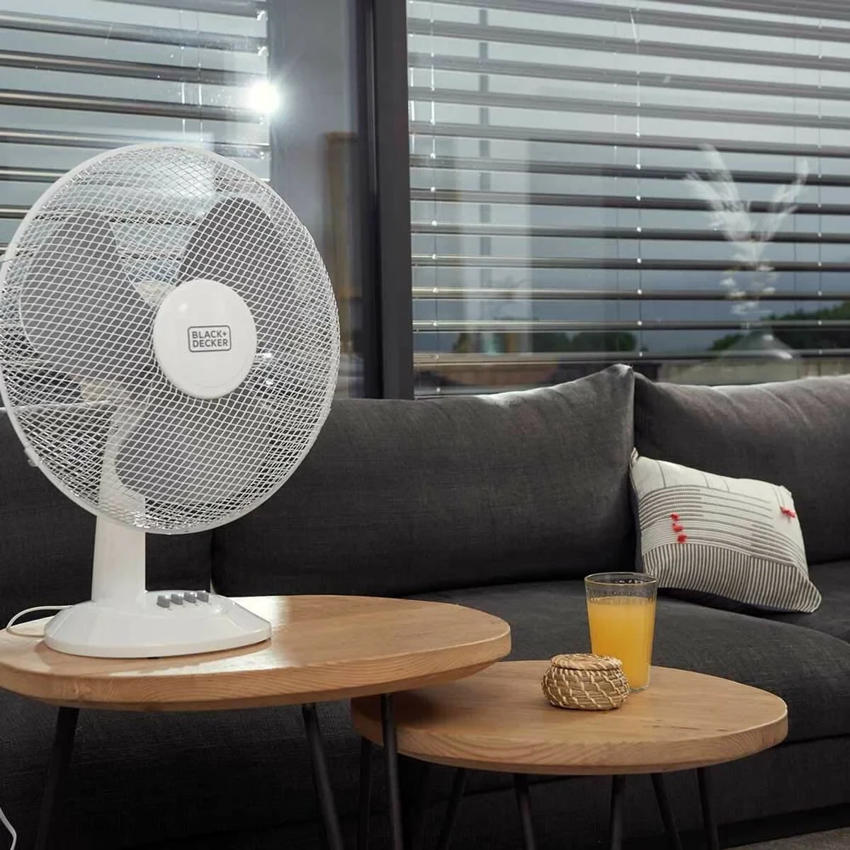 Ventilador de Sobremesa Black & Decker ES9440030B Blanco Negro 40 W