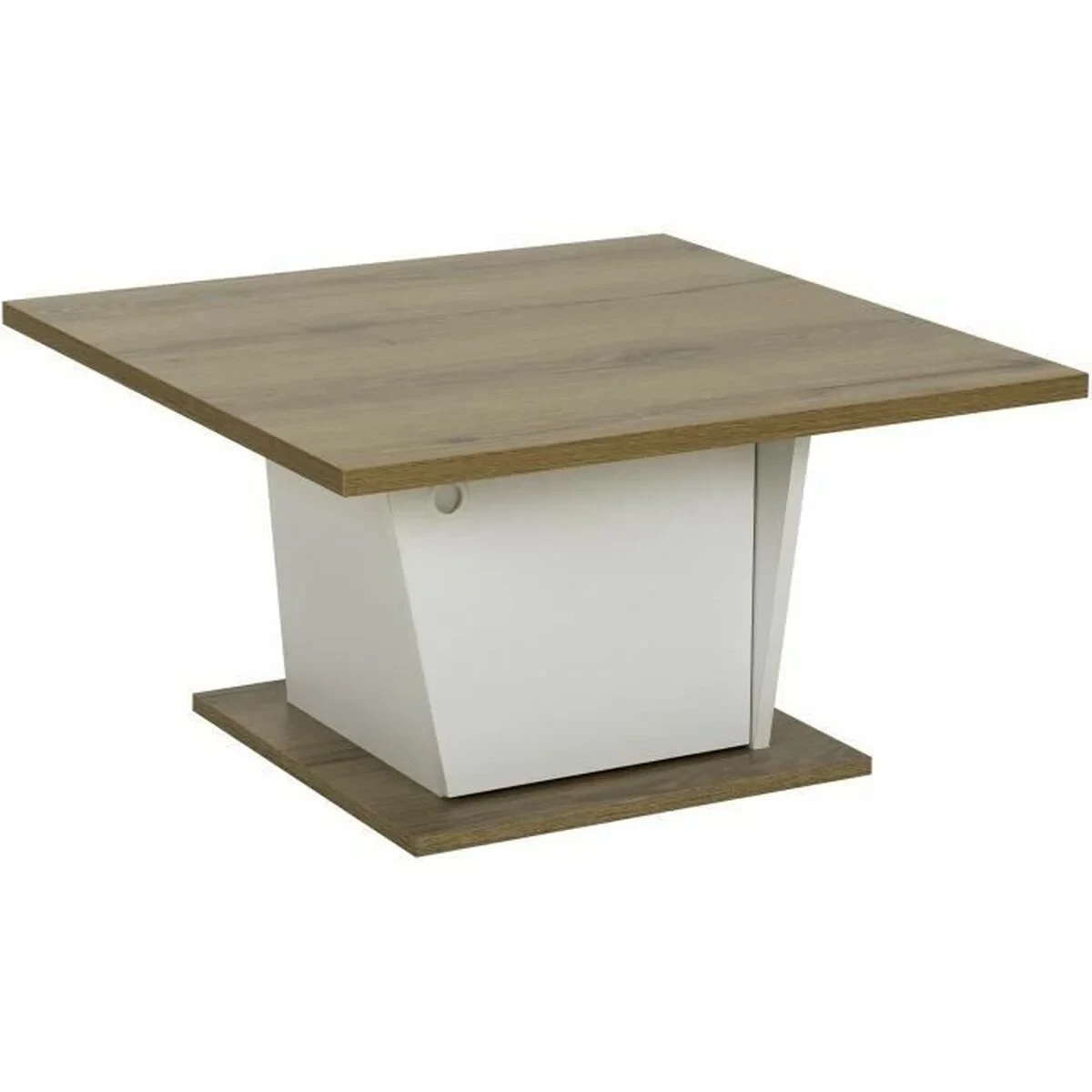 Mesa de Centro Diagone Blanco Roble 69 x 69 x 38 cm