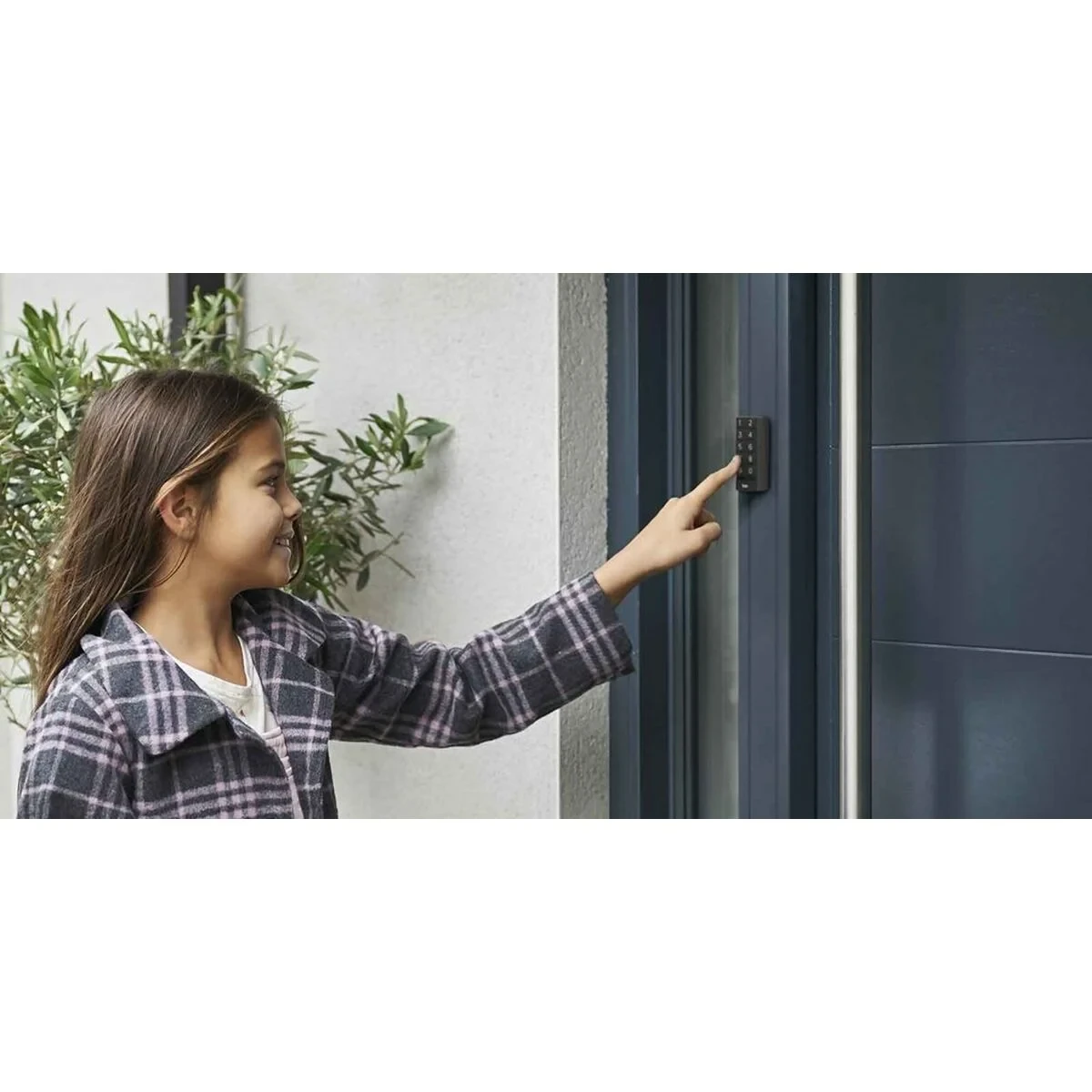 Candado de llave Yale 05/301000/BL Metal Plástico Rectangular