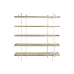 Estantería DKD Home Decor Blanco Natural Metal Abeto Madera de abeto 40 % Metal 190 x 40 x 200 cm