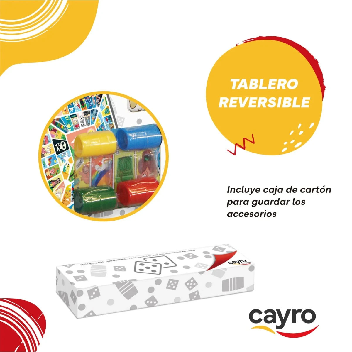 Tablero de Parchís y Oca Cayro Multicolor 250 g