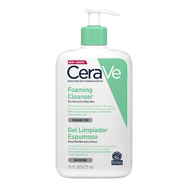 Gel Limpiador Espumoso CeraVe Foaming Cleanser 473 ml