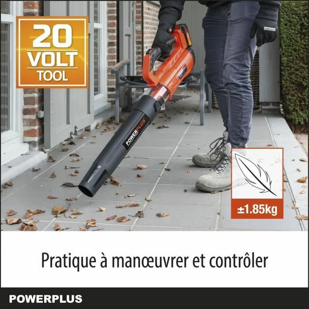 Soplador Powerplus Powdpg7521 20 V 145 km/h