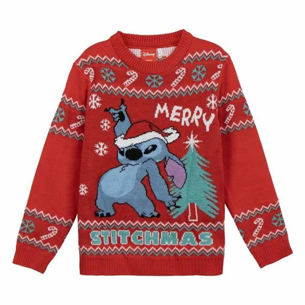 Jersey Unisex Stitch Rojo 14 Años