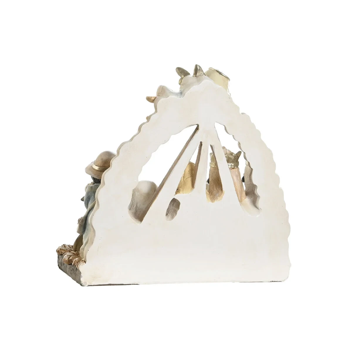 Belén de Navidad DKD Home Decor Azul Blanco Marrón Resina 23,5 x 8 x 20,5 cm (2 Unidades)