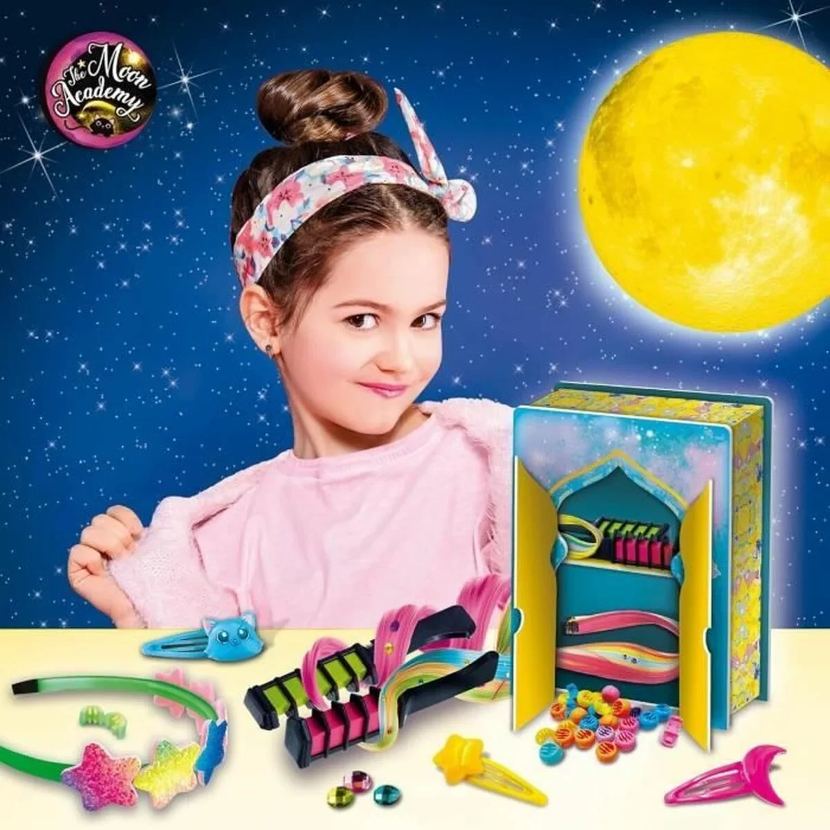 Set de Peluquería Infantil Lisciani Giochi The Moon Academy Moon Hairstyle