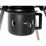 Barbacoa de Carbón con Tapa y Ruedas Fieldmann FZG 1004 Negro Redondo