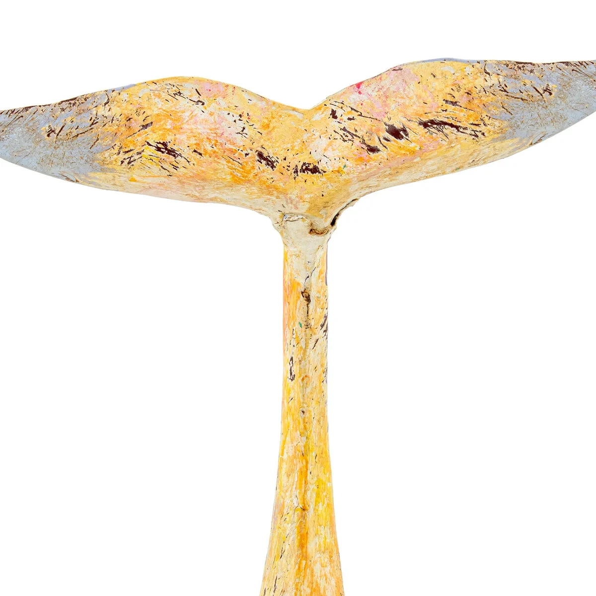 Figura Decorativa Alexandra House Living Amarillo Ballena Hierro