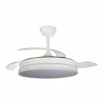 Ventilador de Techo CristalRecord SUPERECO RETRAC 45W MD Transparente