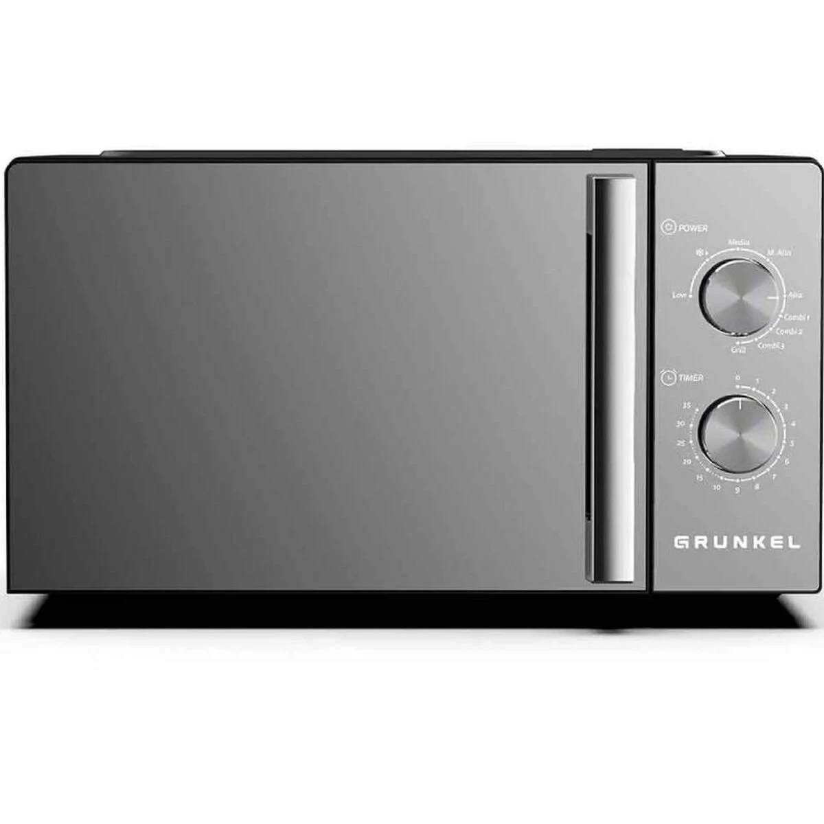 Microondas con Grill Grunkel MWG-20ESPEJO 800 W 20 L Negro