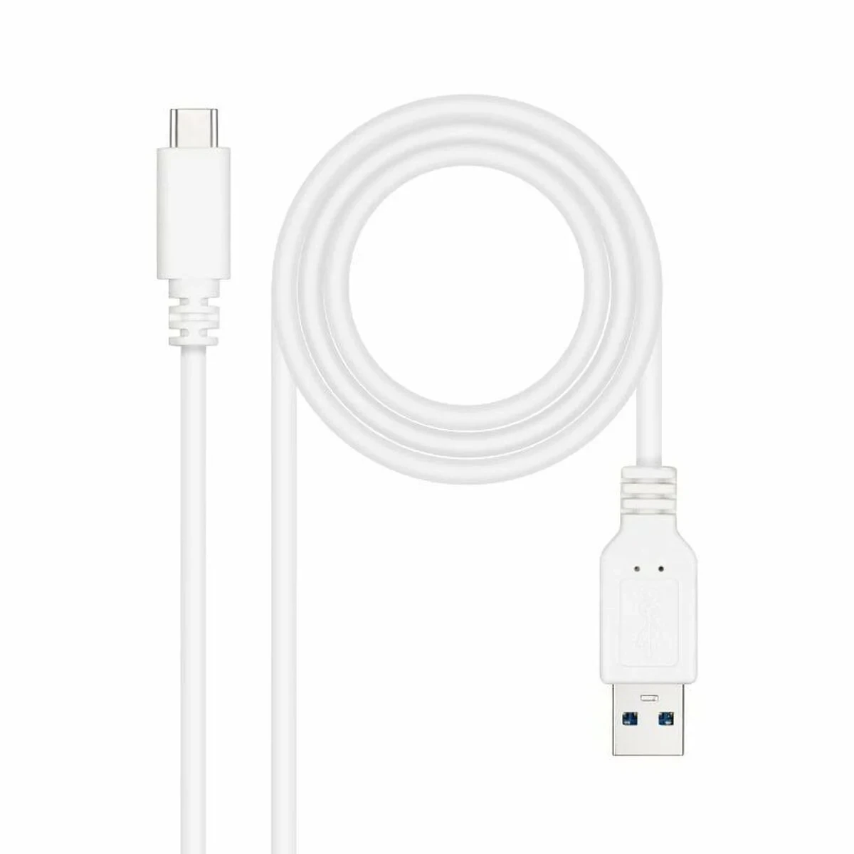Cable USB-C a USB NANOCABLE 10.01.4002-W 2 m Blanco