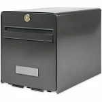 Buzón Burg-Wachter Gris Acero Galvanizado