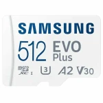 Tarjeta de Memoria Micro SD con Adaptador Samsung EVO Plus 2023 512 GB