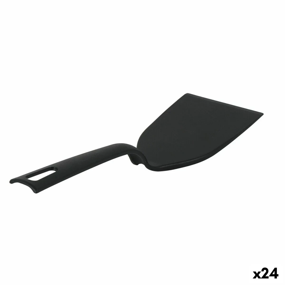 Espátula de Cocina Quttin   Negro Nailon 31 x 8,5 x 6 cm 29 x 7 x 6 cm (24 Unidades)