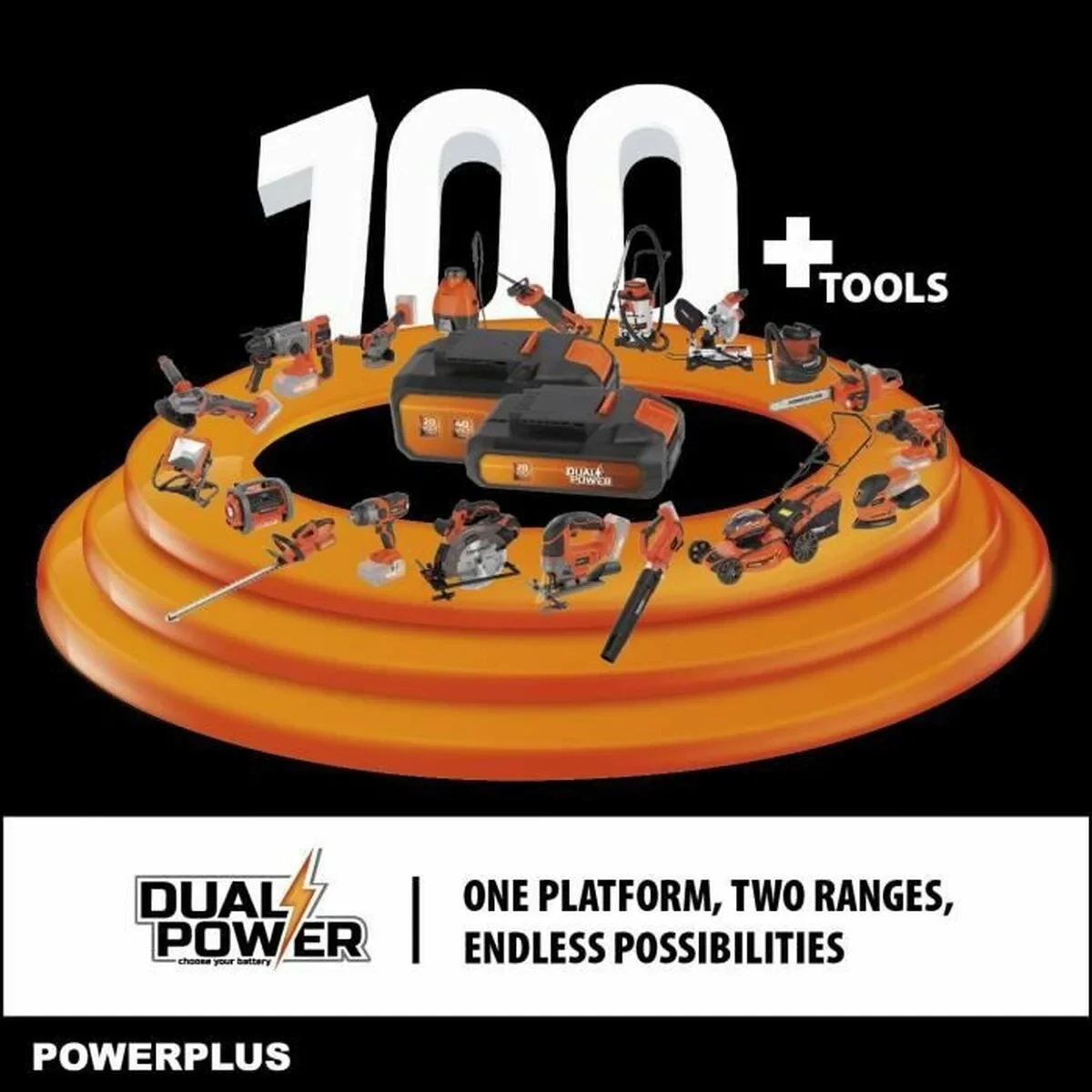 Cortasetos Powerplus DualPower Powdpg75380 40 V