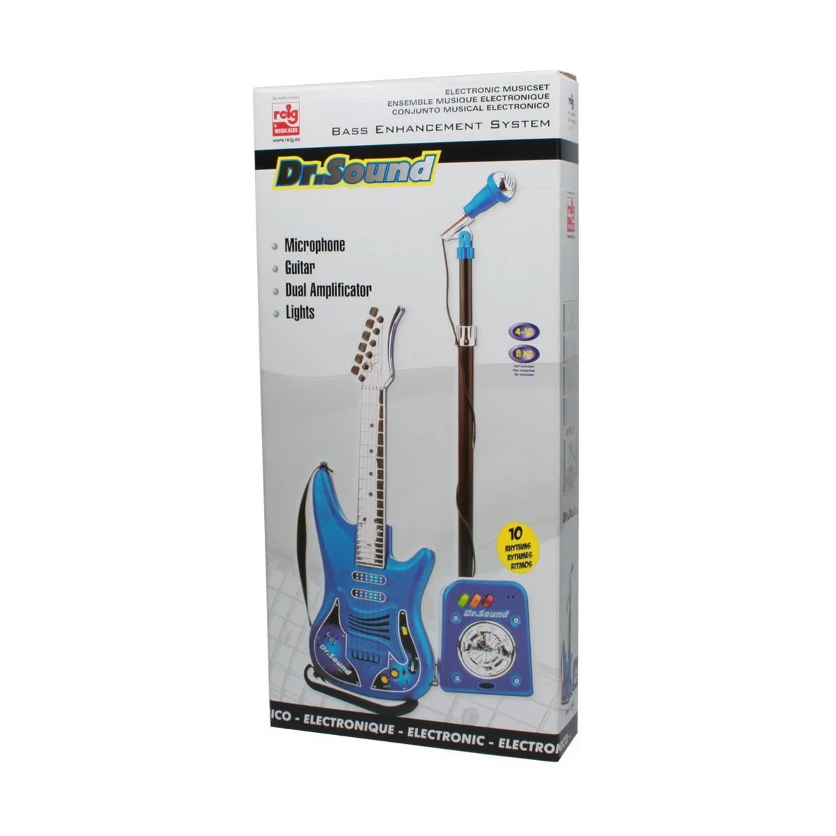 Guitarra Infantil Reig Micrófono Azul