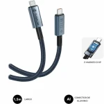 Cable USB-C a USB-C Subblim SUBCAB-C24010 1,5 m Negro